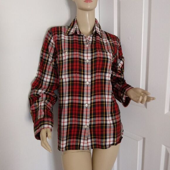 Ralph Lauren Plaid Long Roll Up Sleeve - Picture 6 of 7